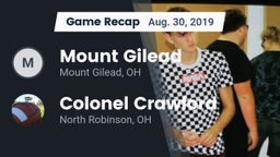 Recap: Mount Gilead  vs. Colonel Crawford  2019