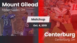 Matchup: Mount Gilead High vs. Centerburg  2019