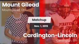 Matchup: Mount Gilead High vs. Cardington-Lincoln  2019