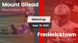 Matchup: Mount Gilead High vs. Fredericktown  2020