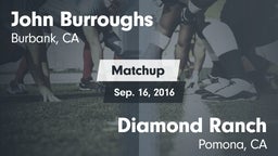 Matchup: John Burroughs High vs. Diamond Ranch  2016