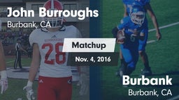 Matchup: John Burroughs High vs. Burbank  2016