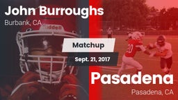 Matchup: John Burroughs High vs. Pasadena  2017