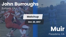 Matchup: John Burroughs High vs. Muir  2017