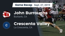 Recap: John Burroughs  vs. Crescenta Valley  2019