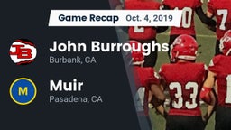Recap: John Burroughs  vs. Muir  2019