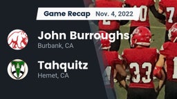 Recap: John Burroughs  vs. Tahquitz  2022