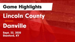 Lincoln County  vs Danville  Game Highlights - Sept. 22, 2020