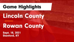 Lincoln County  vs Rowan County  Game Highlights - Sept. 18, 2021
