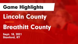 Lincoln County  vs Breathitt County  Game Highlights - Sept. 18, 2021