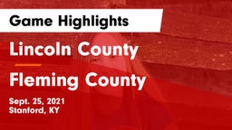 Lincoln County  vs Fleming County  Game Highlights - Sept. 25, 2021