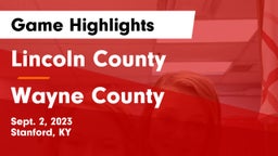 Lincoln County  vs Wayne County  Game Highlights - Sept. 2, 2023