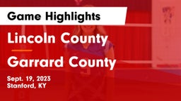 Lincoln County  vs Garrard County  Game Highlights - Sept. 19, 2023