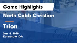 North Cobb Christian  vs Trion  Game Highlights - Jan. 4, 2020