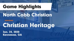 North Cobb Christian  vs Christian Heritage  Game Highlights - Jan. 24, 2020
