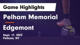 Pelham Memorial  vs Edgemont  Game Highlights - Sept. 17, 2022