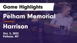 Pelham Memorial  vs Harrison  Game Highlights - Oct. 3, 2022