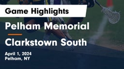 Pelham Memorial  vs Clarkstown South Game Highlights - April 1, 2024