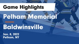 Pelham Memorial  vs Baldwinsville Game Highlights - Jan. 8, 2022