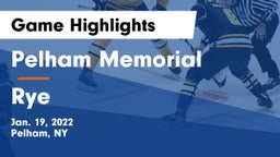 Pelham Memorial  vs Rye  Game Highlights - Jan. 19, 2022