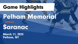 Pelham Memorial  vs Saranac  Game Highlights - March 11, 2023