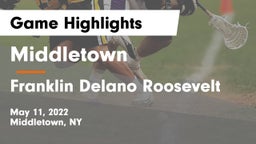 Middletown  vs Franklin Delano Roosevelt Game Highlights - May 11, 2022