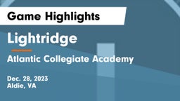 Lightridge  vs Atlantic Collegiate Academy Game Highlights - Dec. 28, 2023
