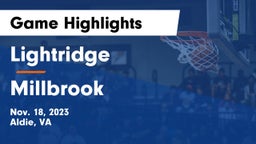 Lightridge  vs Millbrook  Game Highlights - Nov. 18, 2023