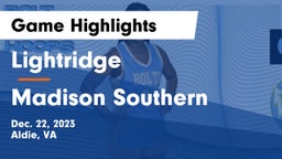 Lightridge  vs Madison Southern  Game Highlights - Dec. 22, 2023