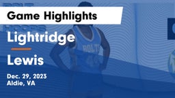 Lightridge  vs Lewis  Game Highlights - Dec. 29, 2023