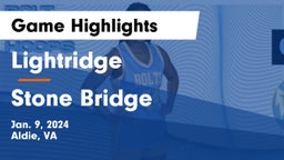 Lightridge  vs Stone Bridge  Game Highlights - Jan. 9, 2024
