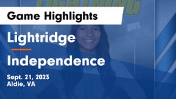 Lightridge  vs Independence  Game Highlights - Sept. 21, 2023