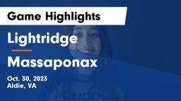 Lightridge  vs Massaponax  Game Highlights - Oct. 30, 2023