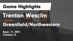Trenton Wesclin  vs Greenfield/Northwestern  Game Highlights - Sept. 11, 2021