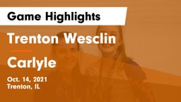 Trenton Wesclin  vs Carlyle  Game Highlights - Oct. 14, 2021