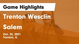 Trenton Wesclin  vs Salem  Game Highlights - Oct. 25, 2021