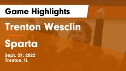 Trenton Wesclin  vs Sparta  Game Highlights - Sept. 29, 2022