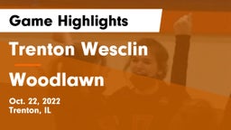 Trenton Wesclin  vs Woodlawn Game Highlights - Oct. 22, 2022