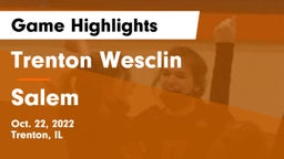 Trenton Wesclin  vs Salem  Game Highlights - Oct. 22, 2022