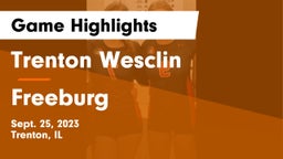 Trenton Wesclin  vs Freeburg  Game Highlights - Sept. 25, 2023
