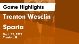 Trenton Wesclin  vs Sparta Game Highlights - Sept. 28, 2023