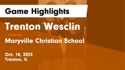 Trenton Wesclin  vs Maryville Christian School Game Highlights - Oct. 18, 2023