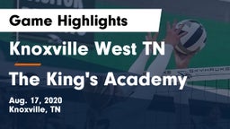 Knoxville West  TN vs The King's Academy Game Highlights - Aug. 17, 2020