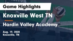 Knoxville West  TN vs Hardin Valley Academy Game Highlights - Aug. 19, 2020