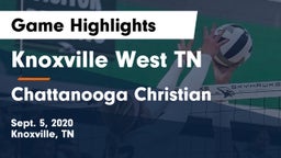 Knoxville West  TN vs Chattanooga Christian  Game Highlights - Sept. 5, 2020