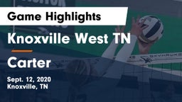 Knoxville West  TN vs Carter  Game Highlights - Sept. 12, 2020