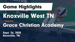 Knoxville West  TN vs Grace Christian Academy Game Highlights - Sept. 26, 2020