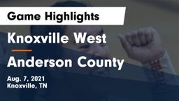 Knoxville West  vs Anderson County  Game Highlights - Aug. 7, 2021