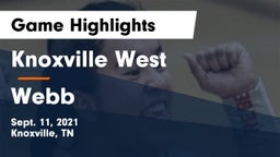 Knoxville West  vs Webb  Game Highlights - Sept. 11, 2021