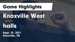 Knoxville West  vs halls Game Highlights - Sept. 23, 2021